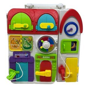 Musical Montessori Busy Board Bilingual Toddler Early Education Portable